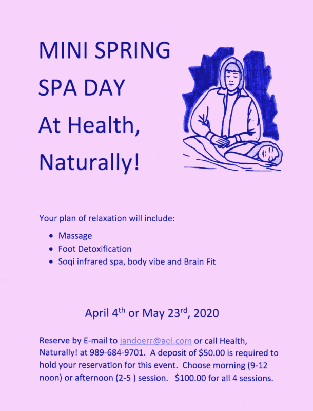 Mini Spring Spa Day Flyer