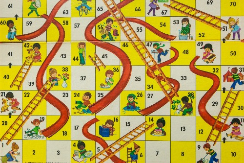 Chutes and Ladders board game