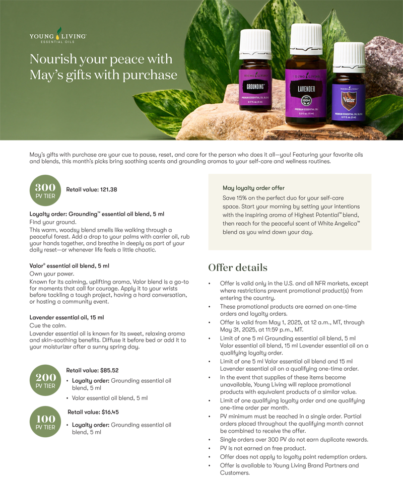 May Gift with Purchase flyer