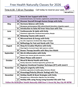 2026 HN Class Schedule - April