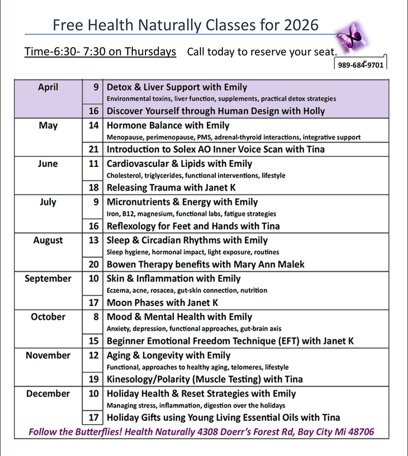 2026 HN Class Schedule - April