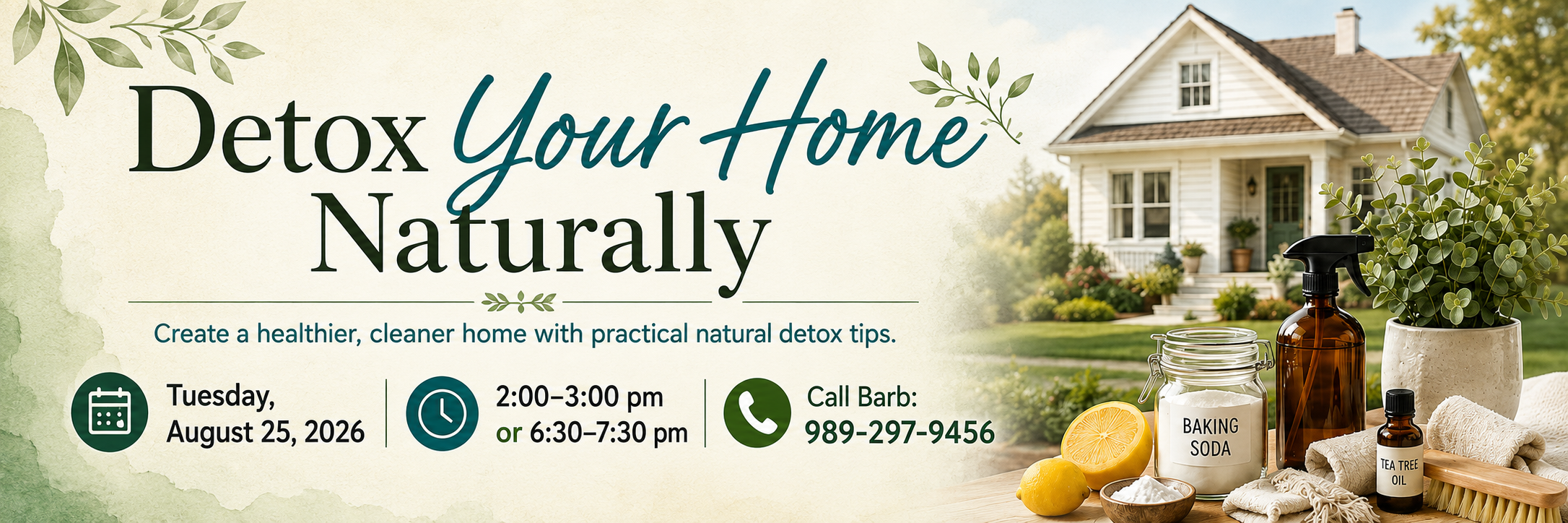 Detox your Home Naturally header