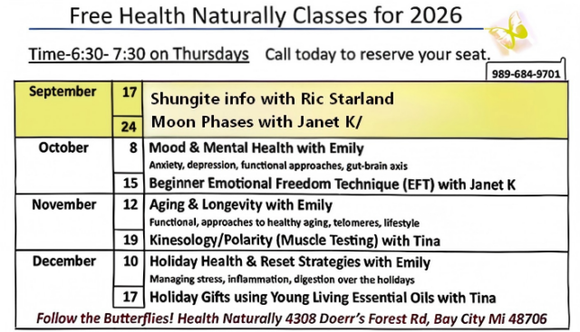 September 2026 Classes
