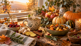 Autumn Tea and Harvest Table