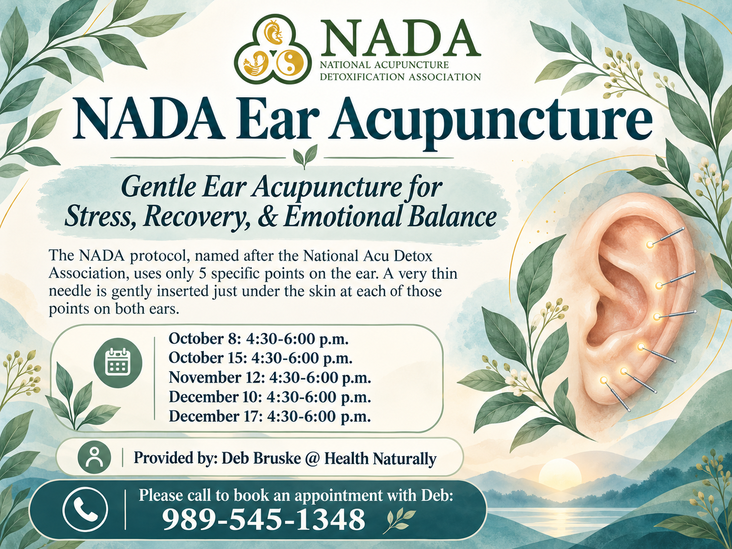 NADA Ear Acupuncture Wellness Flyer